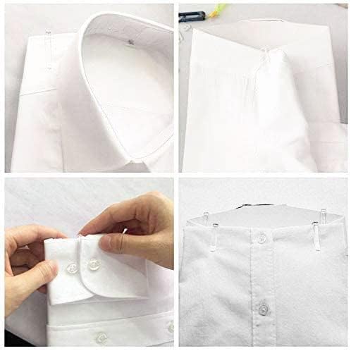 Meetoot 150pcs clipe de jacaré plástico transparente CLIP de camisa de 39 mm