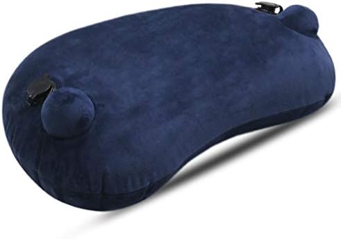 Asdfgh portátil ultraleve portátil travesseiro lombar, pressione compressível o travesseiro inflável