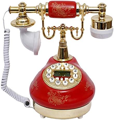 Myingbin Classic Vintage Telefone Linear com ID do chamador Presente de negócios antigo, vermelho