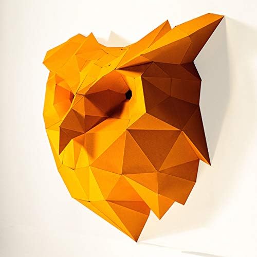 Wll-DP Owl Head Art Paper Modelo