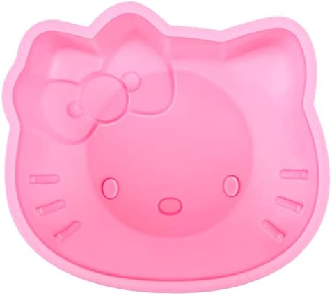 Conscheisn Hello Kitty Pan de bolo de 6 polegadas Hello Kitty Bolo de silicone, molde de bolo fondant,