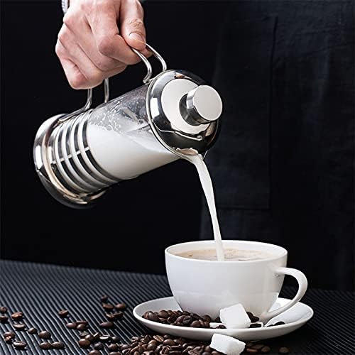 Xwozydr cafeteira manual de café Pote de aço inoxidável chá de vidro bule de chá francês