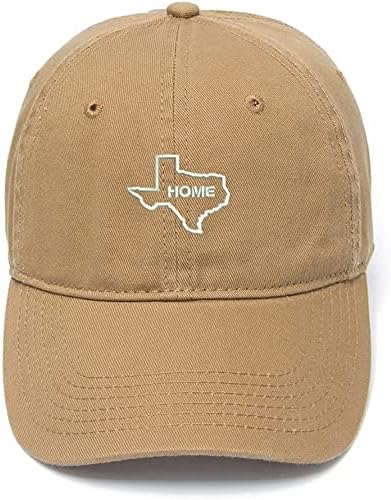 LypreRrazy Men's Baseball Cap Texas é um chapéu de bordado em casa Caps de beisebol casuais bordados com