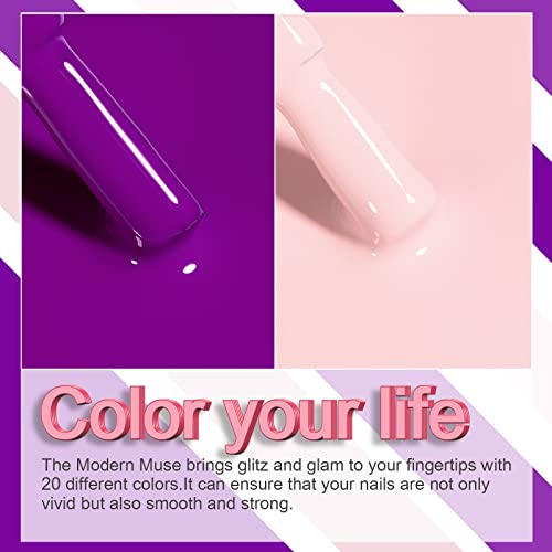 Kit de esmalte Yadada Gel, Jelly Pink Gel Polish, Ecstasy Purple Gel Acha