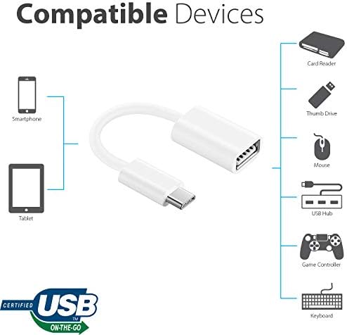 Adaptador OTG USB-C 3.0 Compatível com o seu LG LG XBOOM GO PL2B para funções de uso múltiplo rápido,
