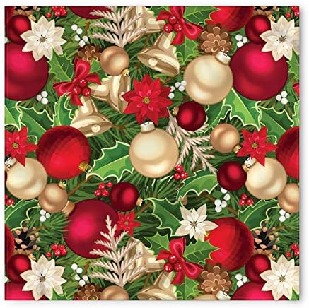 Lenço de estimação de animais de Natal de Ambesonne, Breados de Tree, 16 x 16, multicolor