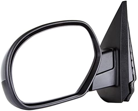 Ocpty Black Left Side Mirror Fit para 2007-2013 para Chevy Silverado 1500 acabamento metálico Espelho