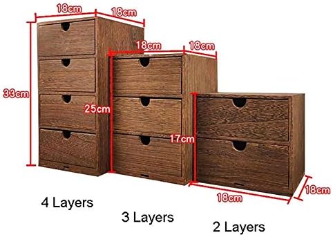 Gaveta de armazenamento de caixa de madeira anncus baú de gavetas de jóias Caixa de armazenamento de escritório