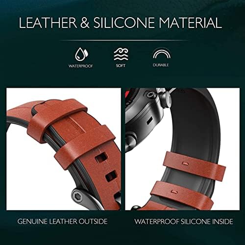 Aehon Sport Leather Silicone Watch Band Strap for Garmin Fenix ​​7x 7 6x 6 Pro 5x 5 mais 3HR FASE FIT