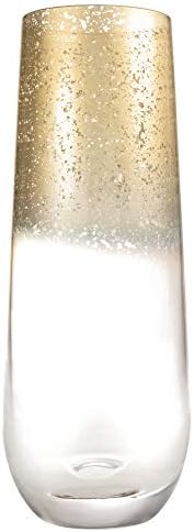 Cozinha Lux 10 onças Highball Tumblers - Conjunto de 6 copos de bebida - copo transparente com borda