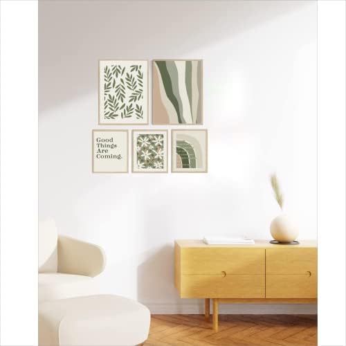 Conjunto verde de 5 anos, grandes pôsteres para quarto, minimalista estética, quarto pastel dinamarquês,