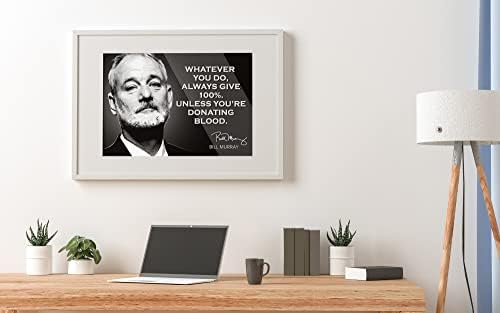 Bill Murray Quotação motivacional Poster inspirado pôsteres de imagens de parede Arte da parede