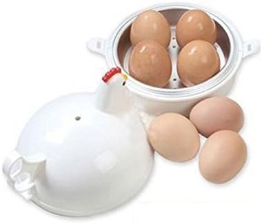 Microondas Ovo de estadia caçador de panela em forma de frango 4 ovos de panela a vapor de panela a vapor