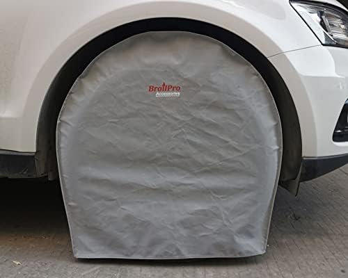 Acessórios Broilpro Conjunto de cobertura de pneus de protetores solares à prova d'água de 4pcs para