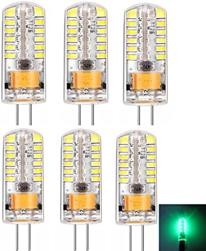 Melhor comprar lâmpada LED de 3 watts G4 de 3 watts, 12V AC/DC, 48 SMD 3014 LED, cor verde 3W