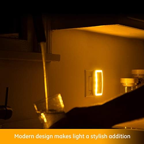 GE HOME ELÉTRICA ENBLIGHTEN Sleeplite LED Amber Night Light, Plug, Sensor de Dusk-to-Dawn, Melatonina, Sono Naturais,