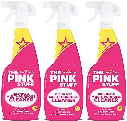 Stardrops - The Pink Stuff - The Miracle Multi -Purpose Spray de limpeza 750ml 3 pacote de pacote