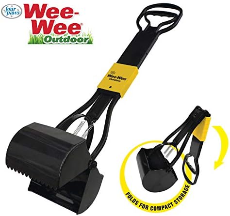 Four Paws Allen's Dog Waste Spring Action Pooper Scooper for Grass, X-Large
