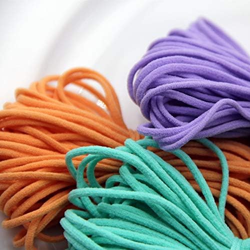 Irisgardenn 3mm de 3 mm de borracha elástica colorida corda pendurada corda redonda elástica faixa de