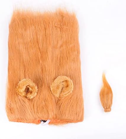 Bidook Leão juba para figurino de animais de estimação Festival de roupas de cabelo de peruca