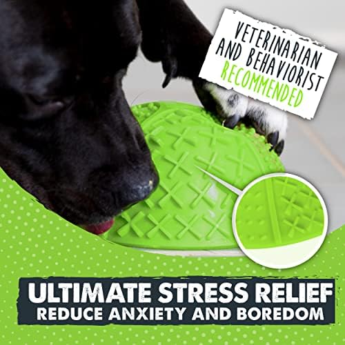 Mighty Paw Dog Lick Bowl | Quebra -cabeça de alimentação lenta interativa para ansiedade, calma