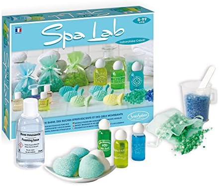 Kit Laboratório Criativo do Laboratório do Spaphere Spa para fazer seus próprios sabonetes, géis e sais