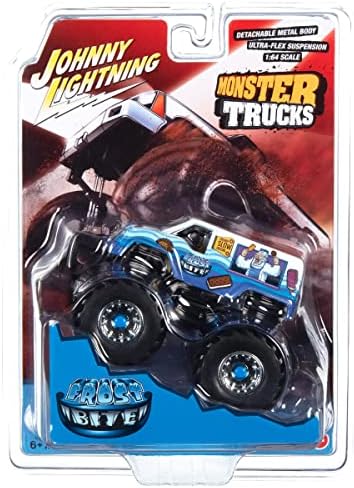Caminhão de monstro de Frost Bite Eu grito, você grita com rodas pretas e driver Figura Monster Trucks