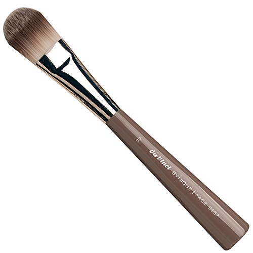 DA Vinci Cosmetics Series 9657 Synique Foundation Brush, oval sintético, tamanho 22, 2,01 onças