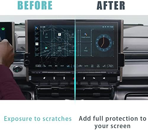 Bestevmod compatível com Hummer EV 9H Protetor de tela Dash e Navigator Screen 2 PCs Definir acessórios