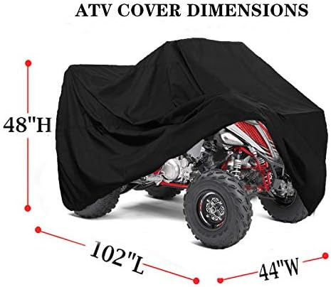 Tampa de ATV Caps Quad com prova d'água 420d Material de ripstop de serviço pesado 4 rodas de 4 rodas