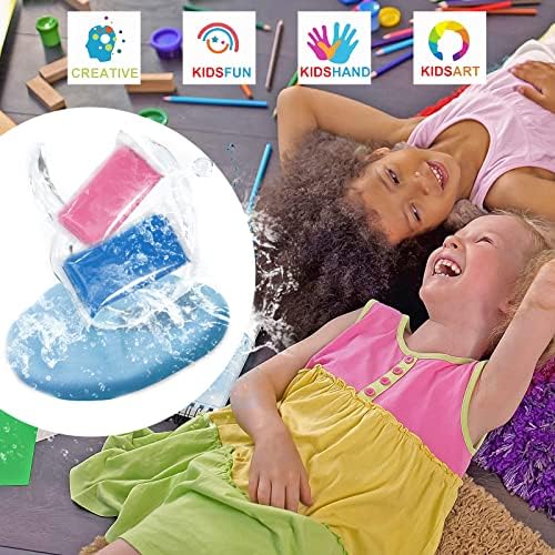 Argila seca de ar para crianças, argila seca de ar 24 cores, modelagem de argila para crianças com tocador