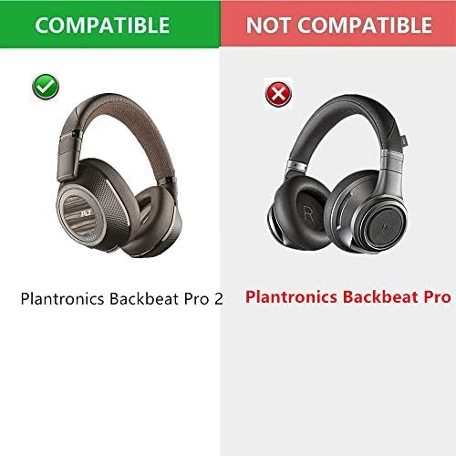 Almofadas de ouvido de espuma de memória capas de orelhas de reposição compatível com plantônicos backbeat pro 2