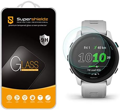 Supershieldz projetado para Garmin Forerunner 745 Protetor de tela de vidro temperado, anti -scratch, bolhas