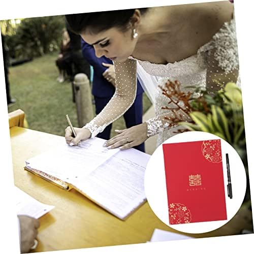 ABAODAM 3PCS Casamento Registro de convidado Registro livro de visitas Livro de convidado Recepção