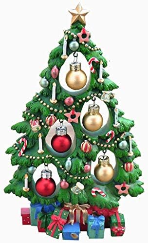 GFDJ Decorações de Natal Country Pastoral pintado à mão Jardim de decoração de árvore de Natal Fun Christmas