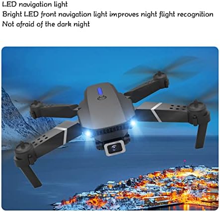 Drone PLPLAAOO com câmera, drone com câmera para adultos, drone GPS dobrável de prevenção de obstáculos