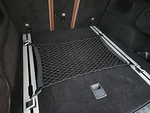 Floor Style Elticle Mesh Cargo Net para Alfa Romeo Stelvio 2017-2023 - Organizadores de troncos premium e armazenamento - rede de bagagem para crossover - Melhor organizador de carros para Alfa Romeo Stelvio