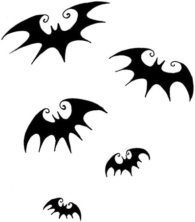 Flying Bats Silhouette Halloween 6 adesivo de vinil Decalque cargo