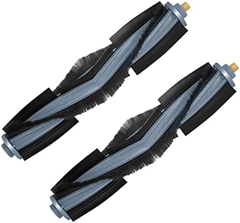 2 pincéis de rolos de substituição de embalagem compatíveis para ecovacs deebot x1 omni / x1 turbo robô acessórios