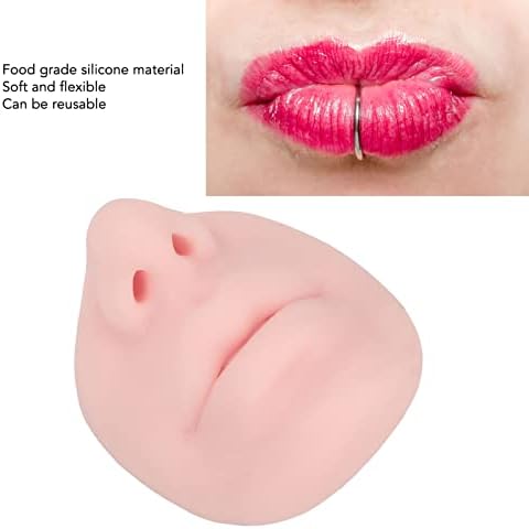 Modelo de piercing de silicone, modo de nariz de silicone, modelo de nariz para piercing, com modelo de