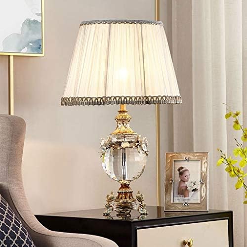 N/um lâmpada de mesa de cristal de luxo, sala de estar decorativa sofá de mesa de café luminária de cabeceira