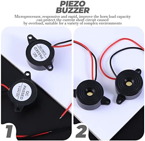 Buzina com raça de 5pcs piezo buzzer 90 com áudio industrial dentro de 2 fios Leads Alarme elétrico