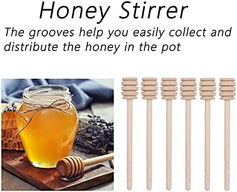 10pcs mel de mel, 5 polegadas de mel com ranhuras profundas, mixagem de mel para casa