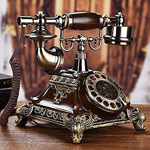 Telefone rotatório decorativo para decoração de casa Copper estilo vintage rotary retro antiquado