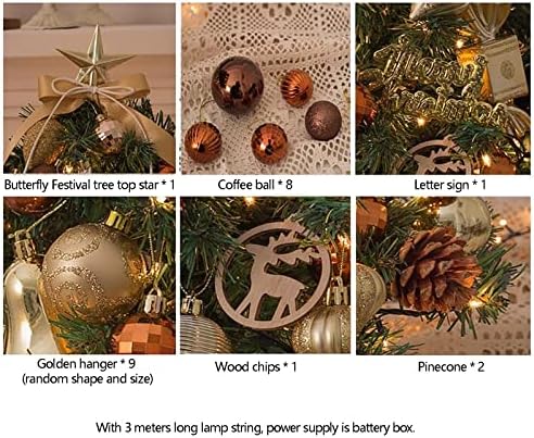 Mini LED desktop árvore de Natal Pequena pinha de Natal Ornamentos de árvore