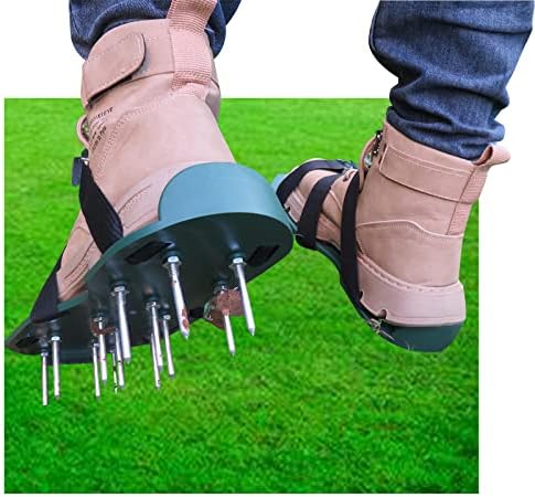 Sapatos de aerador de gramado Gvicahiy Ferramenta de gramado de aerador, sapatos de aeração para sapatos