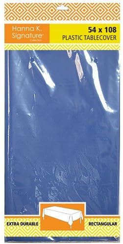 Hanna K. Coleção de assinatura Plástico retangular 54 x108 | Azul | Tampa de tabela de 1 PC