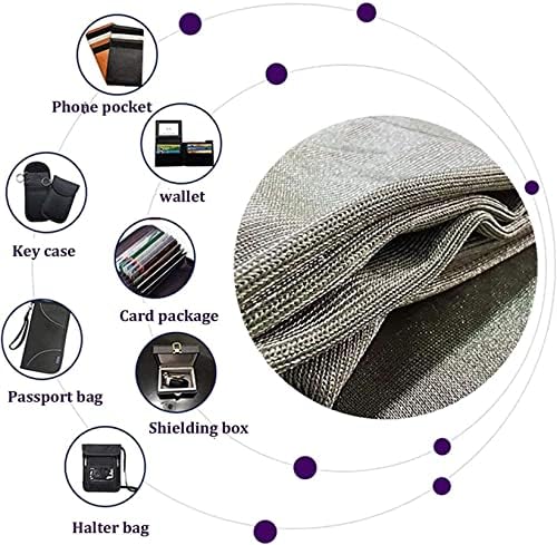 Tecido anti -radiação para roupas de fibra de prata FARADAY Pano de blindagem emf EMI RF RFID