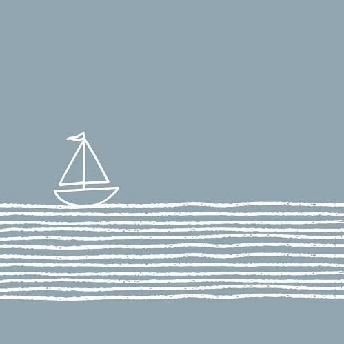 Navegando com os guardanapos de coquetel com tema | O pacote inclui 40 guardanapos de papel total em 2 desenhos