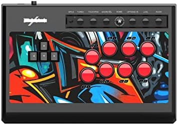 DIACCO Arcade Fight Stick x8 Joystick Wired Game Controller Fighting Stick Compatível com PS3/PS4/N-S/PC/Android/Xbox